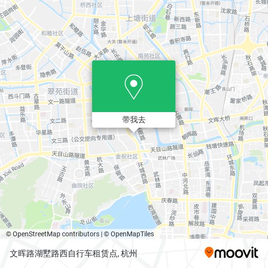 文晖路湖墅路西自行车租赁点地图