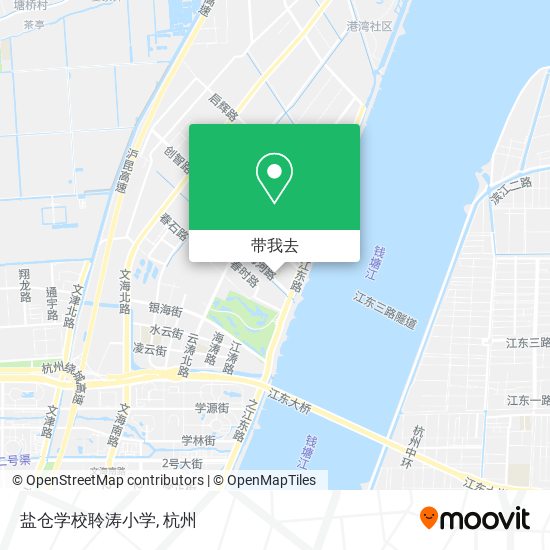 盐仓学校聆涛小学地图