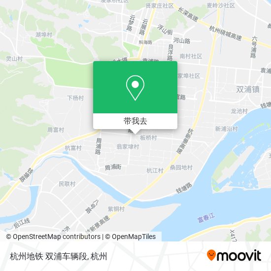 杭州地铁 双浦车辆段地图