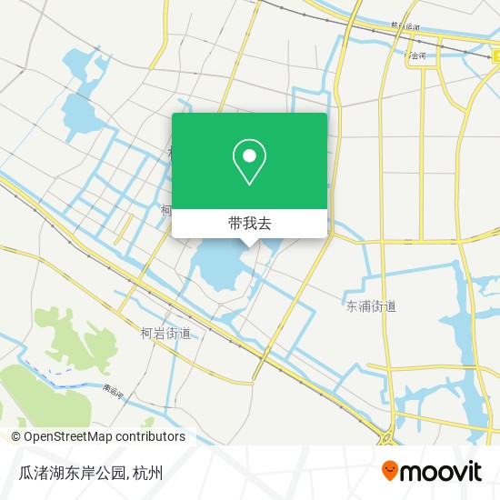 瓜渚湖东岸公园地图