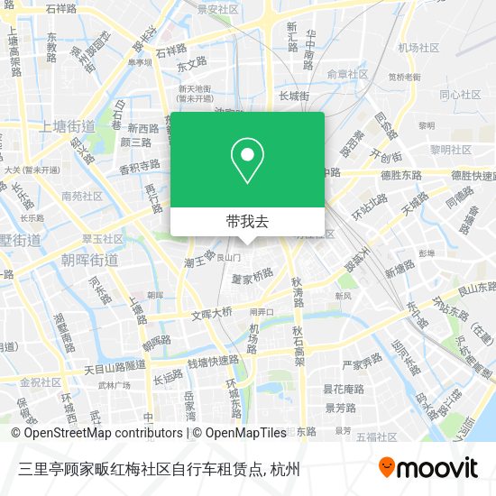 三里亭顾家畈红梅社区自行车租赁点地图