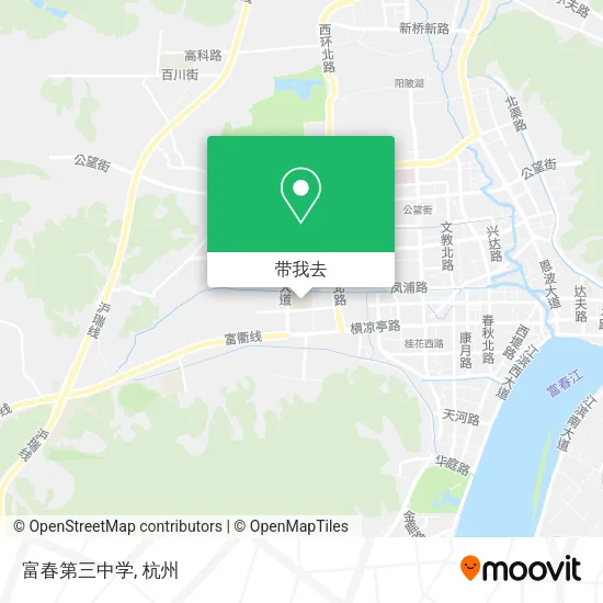 富春第三中学地图