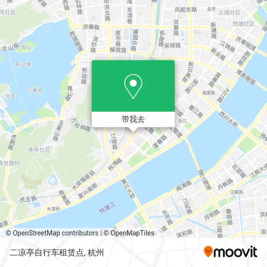 二凉亭自行车租赁点地图