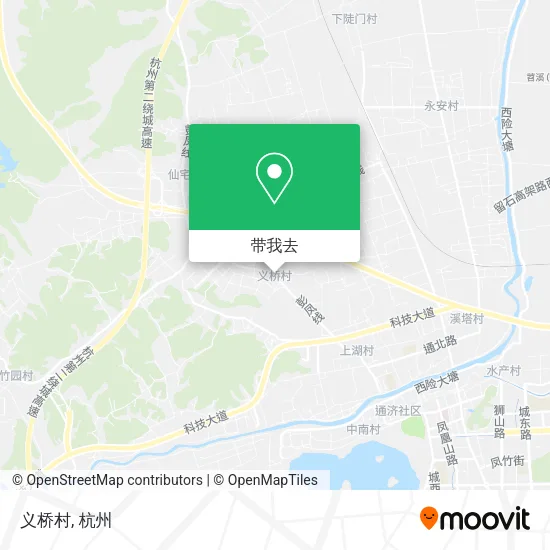 义桥村地图