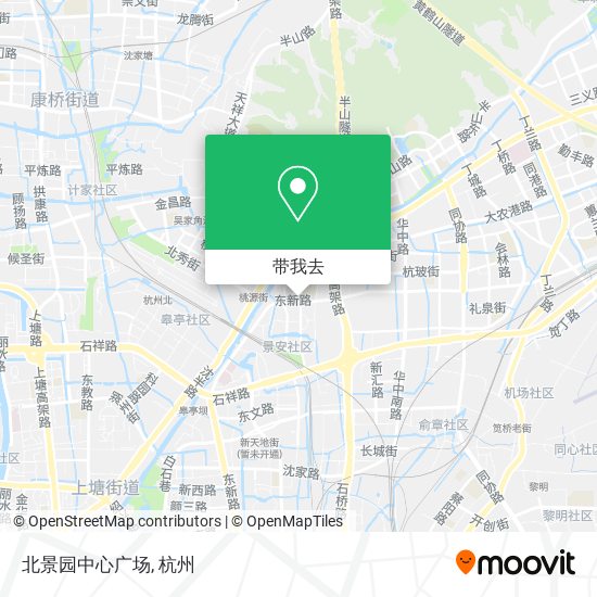 北景园中心广场地图