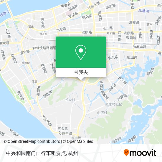 中兴和园南门自行车租赁点地图