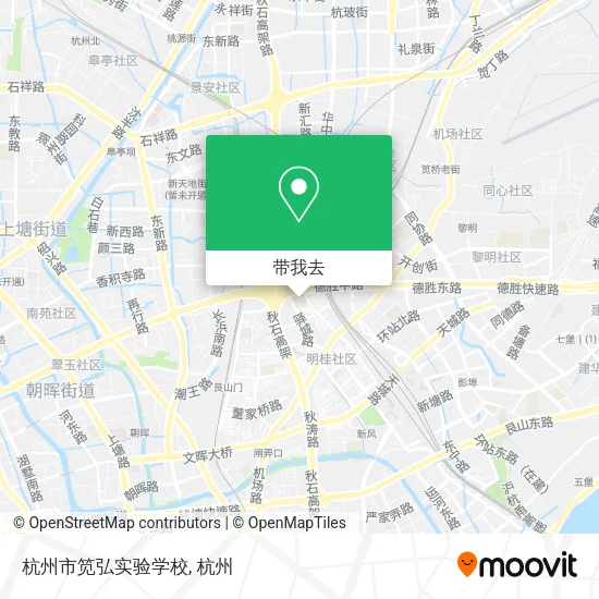杭州市笕弘实验学校地图
