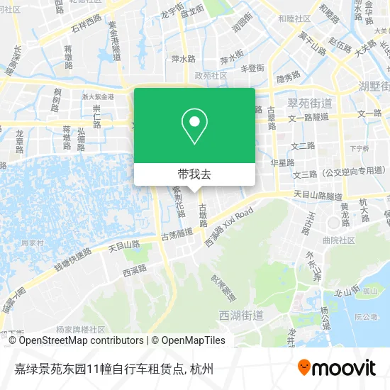 嘉绿景苑东园11幢自行车租赁点地图