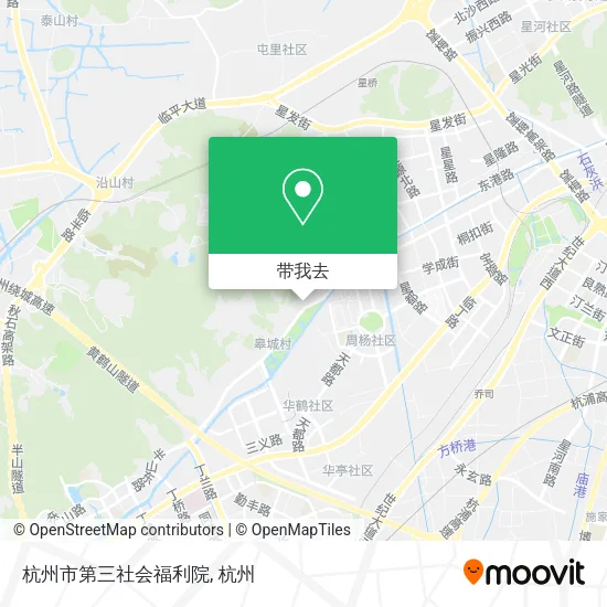 杭州市第三社会福利院地图