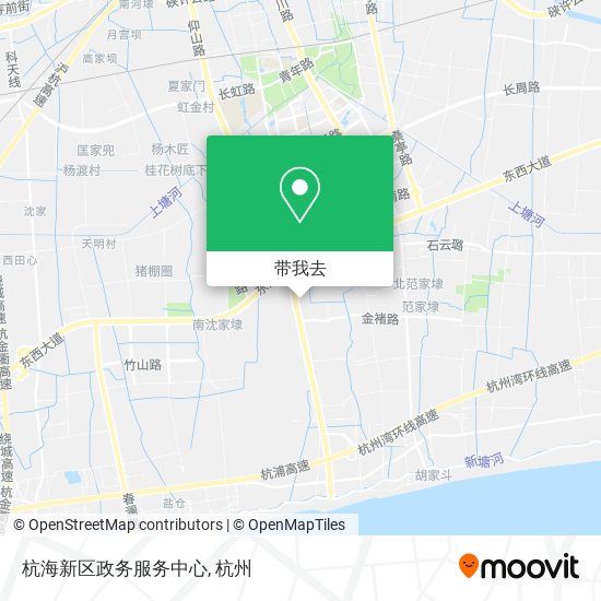 杭海新区政务服务中心地图