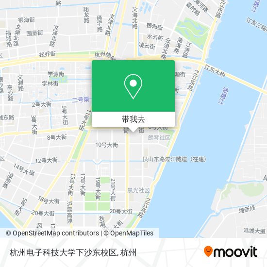 杭州电子科技大学下沙东校区地图