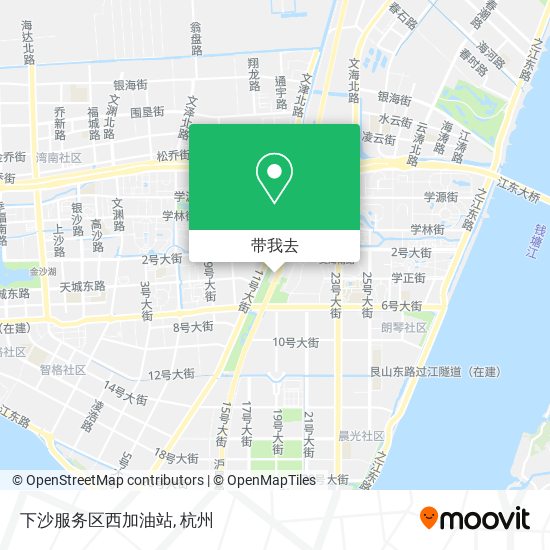 下沙服务区西加油站地图