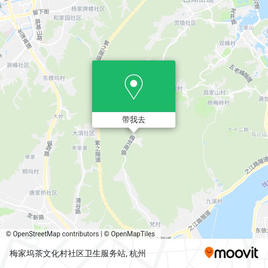 梅家坞茶文化村社区卫生服务站地图