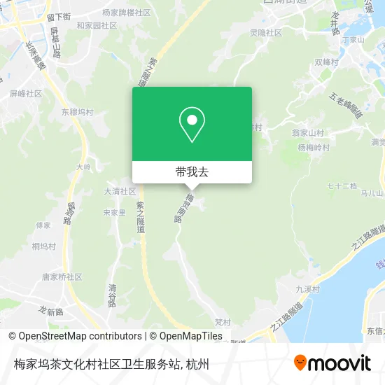 梅家坞茶文化村社区卫生服务站地图