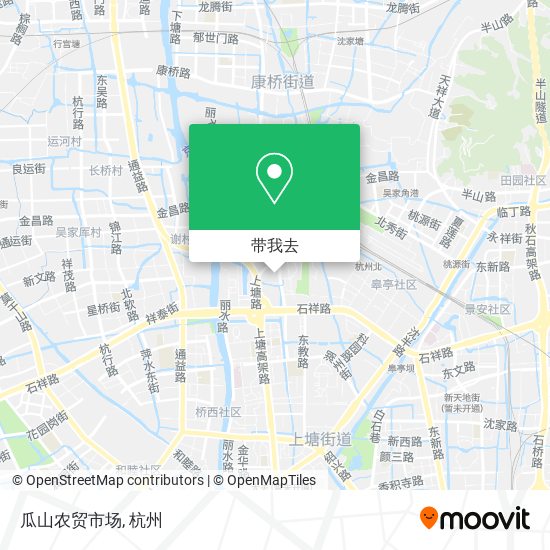 瓜山农贸市场地图