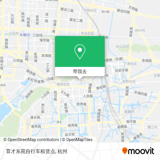 育才东苑自行车租赁点地图