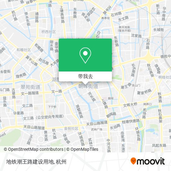 地铁潮王路建设用地地图