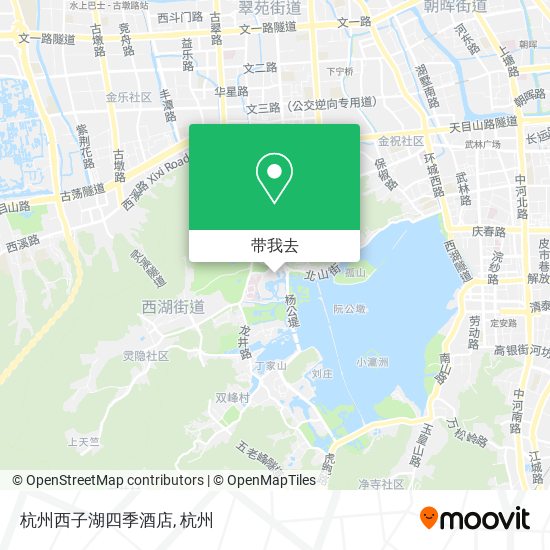 杭州西子湖四季酒店地图