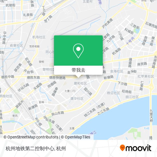 杭州地铁第二控制中心地图