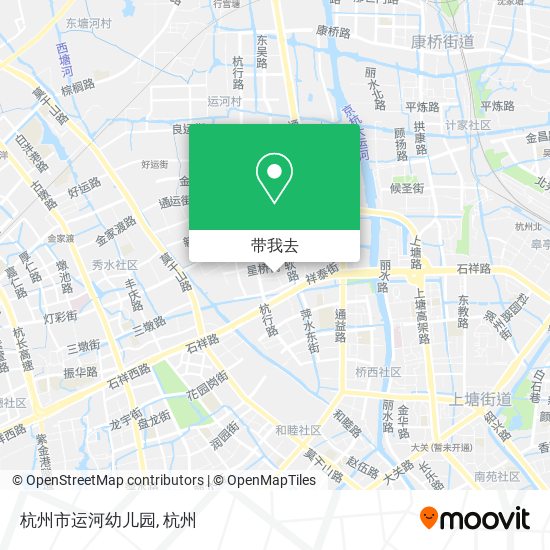 杭州市运河幼儿园地图