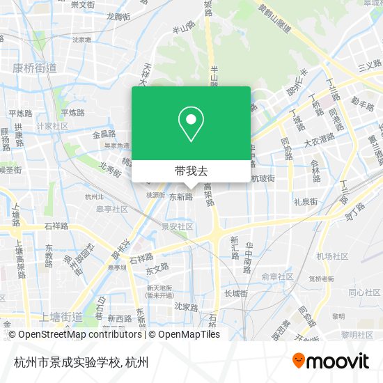 杭州市景成实验学校地图
