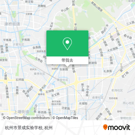 杭州市景成实验学校地图