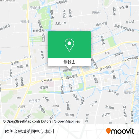 欧美金融城英国中心地图