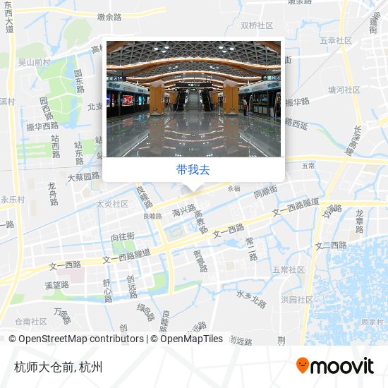 杭师大仓前地图