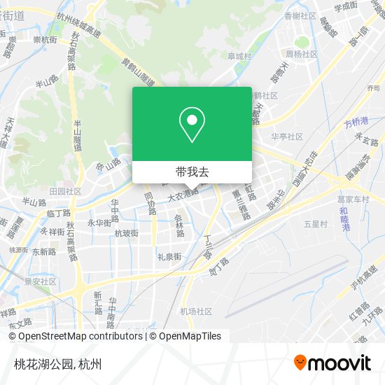 桃花湖公园地图