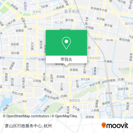 萧山区行政服务中心地图