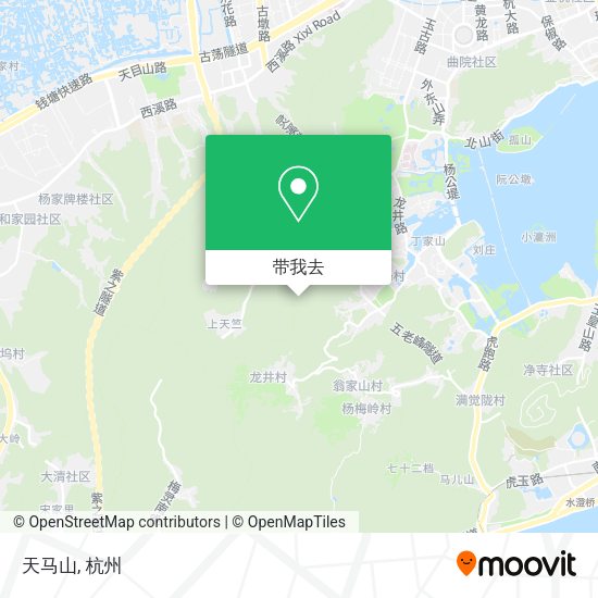 天马山地图