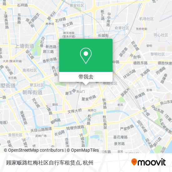 顾家畈路红梅社区自行车租赁点地图