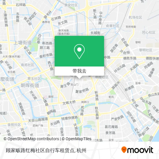 顾家畈路红梅社区自行车租赁点地图