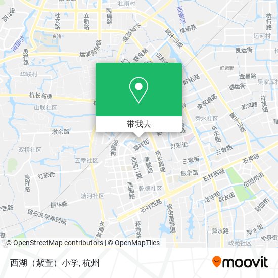 西湖（紫萱）小学地图