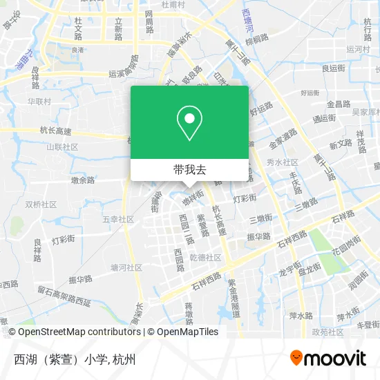 西湖（紫萱）小学地图