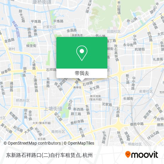 东新路石祥路口(二)自行车租赁点地图