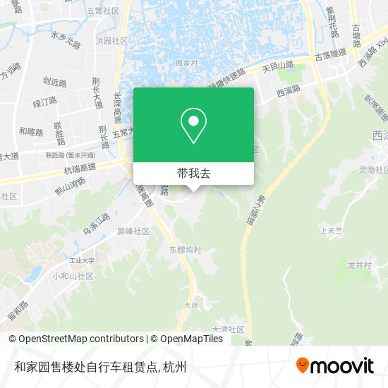 和家园售楼处自行车租赁点地图