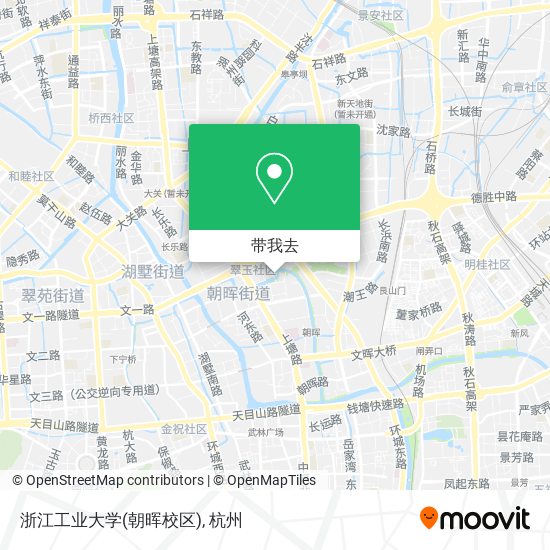 浙江工业大学(朝晖校区)地图