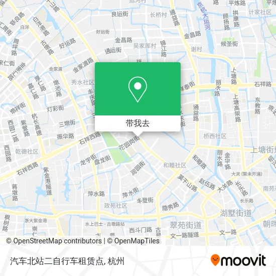 汽车北站二自行车租赁点地图