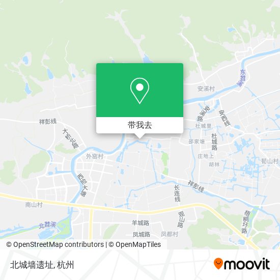 北城墙遗址地图