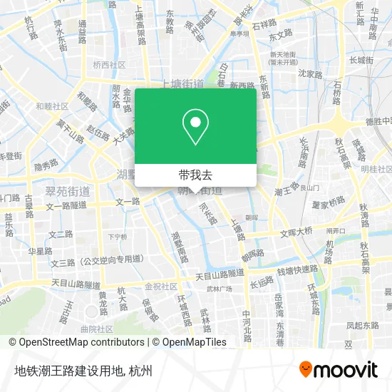 地铁潮王路建设用地地图