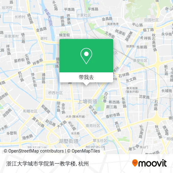 浙江大学城市学院第一教学楼地图