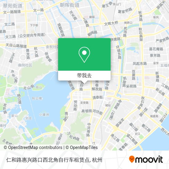 仁和路惠兴路口西北角自行车租赁点地图