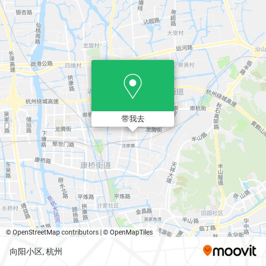 向阳小区地图