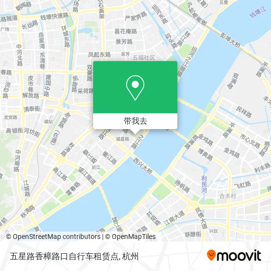 五星路香樟路口自行车租赁点地图