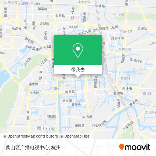 萧山区广播电视中心地图