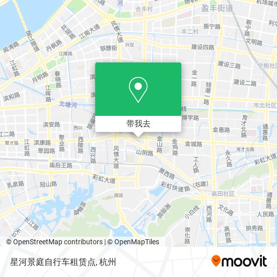 星河景庭自行车租赁点地图