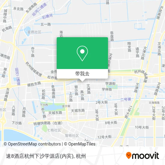 速8酒店杭州下沙学源店(内宾)地图