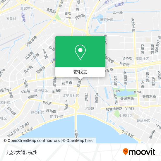九沙大道地图