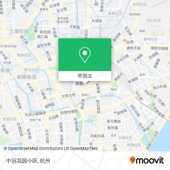 中冠花园小区地图